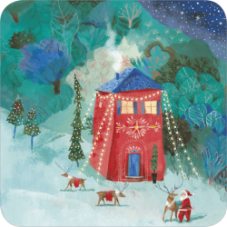 [BA 650] BA 650 Carte carrée Izou "La maison du Père Noël"