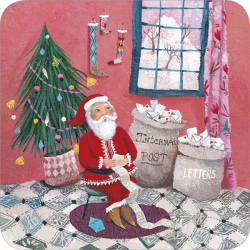 [BA 668] BA 668 Carte carrée A. Bussi "La lettre au père Noël"