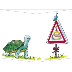 [CT 371] Carte Cache-Cache "Watch out for gifts falling"