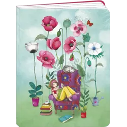 [KL 028] Cahier 17x22 ligné 80P Mila "Les mots fleurissent"