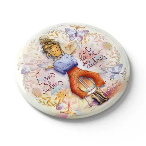 [MGN 054] MGN 054 - Magnet "L'avis des autres est la vie des autres"- Mon amie Luce    