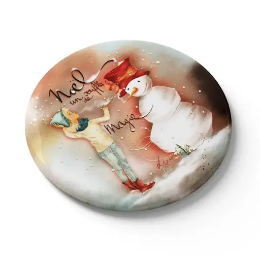 [MGN 056] MGN 056 - Magnet "Noël un souffle de magie"- Mon amie Luce  
