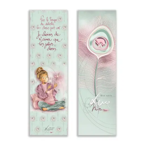 [MP 027] MP 027 - Marque page Mon Amie Luce "Pas le temps de détester les choses pas cool"