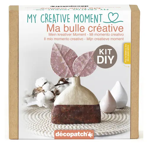 [KIT039C] Ma bulle créative - mini kit vase + feuilles 