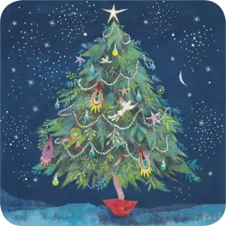 [BA 645] BA 645 Carte carrée Izou "Le sapin de Noël"