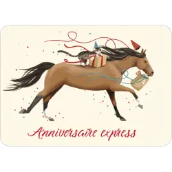 [C 225] C 225 Carte Rendez-Vous Rosie Hilyer "Birthday express"