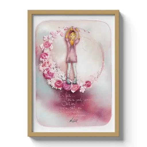 [PO 006] PO 006 - Poster Mon Amie Luce - Édition limitée 30 x 40 cm " En fait on ne perd jamais ... "