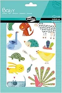 [AE031O] Baby, Animaux, Sach 6 pl