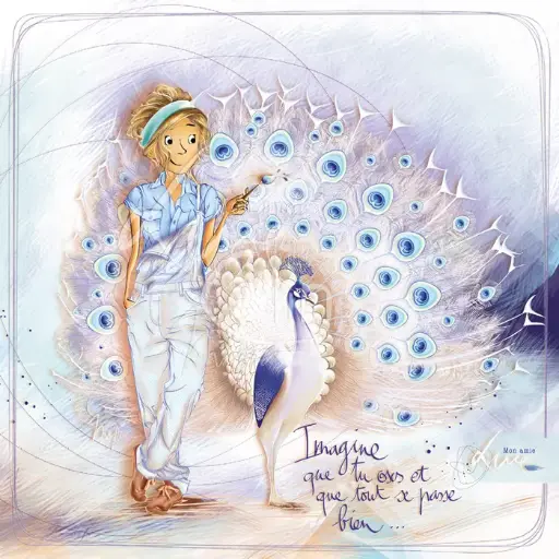[CS 1196] CS 1196 - Carte Mon Amie Luce "Imagine que tu oses et que tout se passe bien"