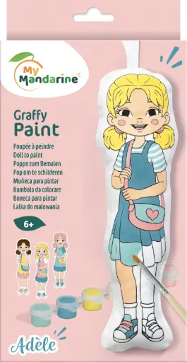 [PP052C] Poupée à peindre, Adèle 22cm