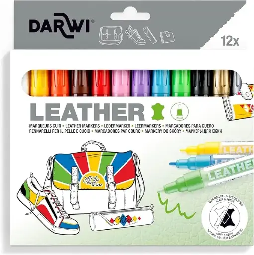 [DA0420012K01C] DARWI CUIR MARQUEUR 2 MM SET 12X6ML