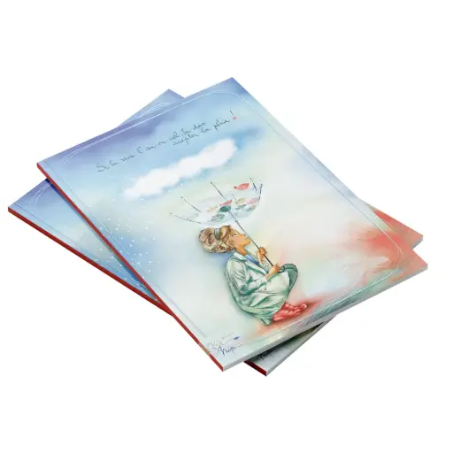 [CAR 903] CAR 903 - Carnet A5  Mon Amie Luce "Si tu veux l'arc-en-ciel"