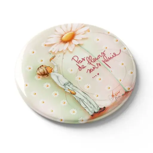 [MGN 073] MGN 073 - Magnet "Pas de fleur sans pluie" - Mon Amie Luce