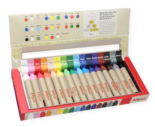 [B-KMRW-16C] Rice Wax Kitpas Medium 16 colors