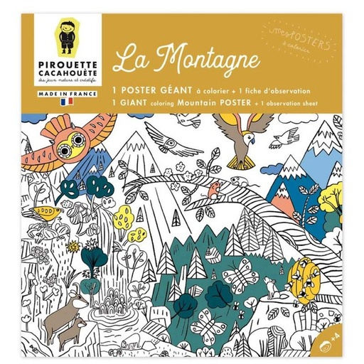 [PCPOSMOT] Poster à colorier Montagne