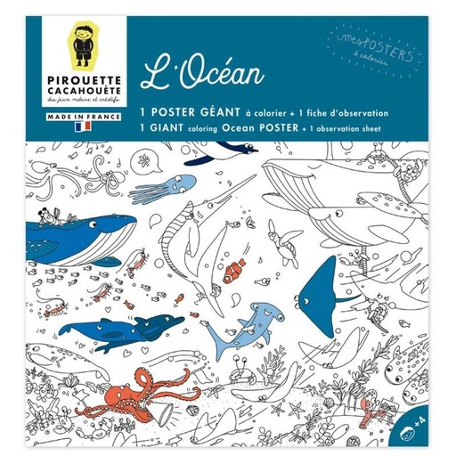 [PCPOSOCE] Poster à colorier Océan