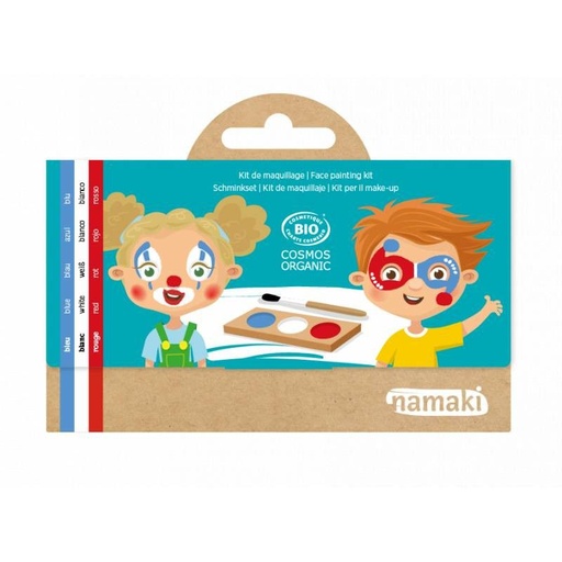 [NA110079] Kit de maquillage 3 couleurs Clown & Arlequin