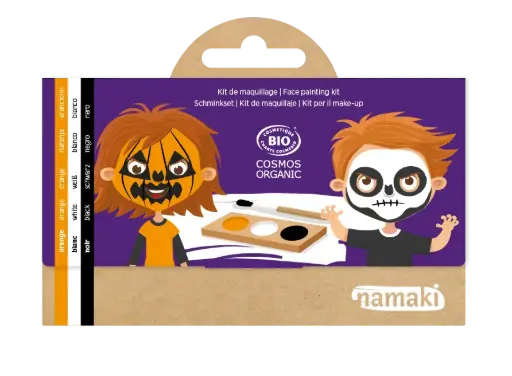 [NA110085] Kit de maquillage 3 couleurs Citrouille & Squelette