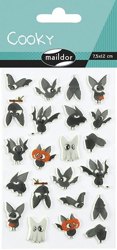 [CY084C] Cooky, Pack 1 sh 7,5x12cm, Bats