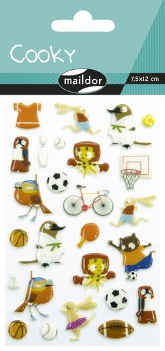 [CY092C] Cooky, Sach 1 pl 7,5x12cm, Sports