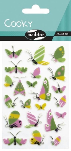 [CY088C] Cooky, Sach 1 pl 7,5x12cm, Papillons