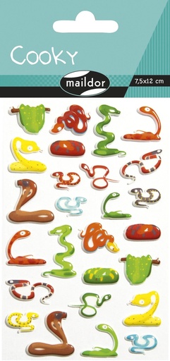 [CY123C] Cooky, Sach 1 pl 7,5x12cm, Serpents