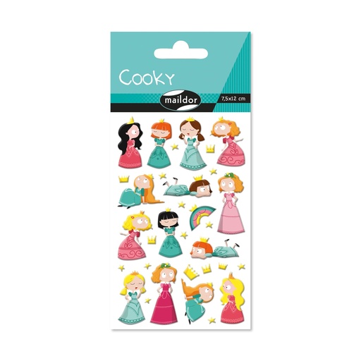 [CY136C] Cooky, Pak 1 vel 7,5x12cm Princessen