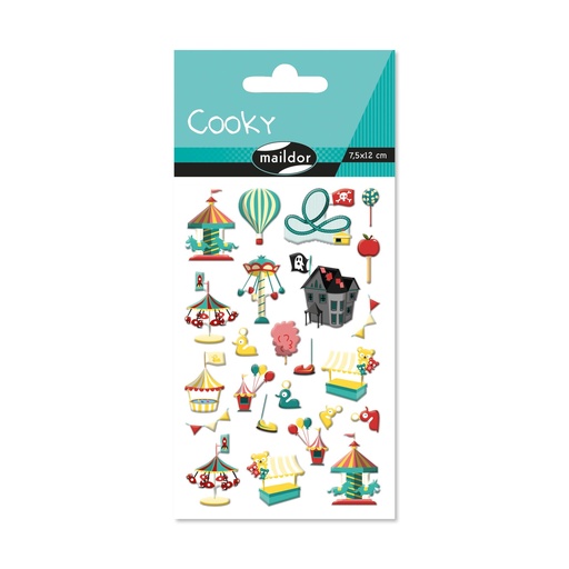 [CY141C] Cooky, Sach 1 pl 7,5x12cm, Fête foraine