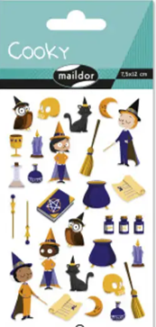 [CY148C] Cooky, Sach 1 pl 7,5x12cm, Sorciers