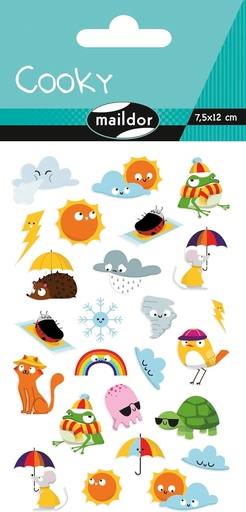 [CY156C] Cooky, Sach 1 pl 7,5x12cm, Météo