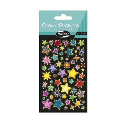 [CY161C] Cooky Phospho, Sach 1pl 7,5x12cm,Etoiles