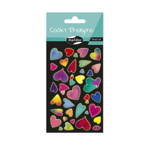[CY162C] Cooky Phospho, Sach 1 pl 7,5x12cm, Cœurs