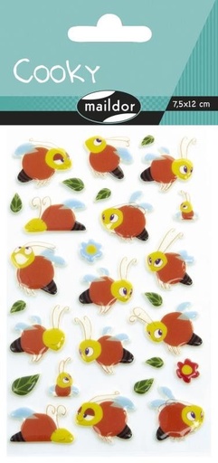 [CY087C] * Cooky, Sach 1 pl 7,5x12cm, Abeilles