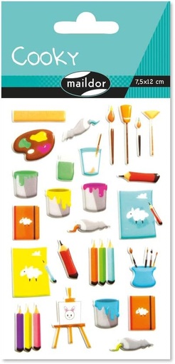 [CY125C] * Cooky, Pack 1 sh 7,5x12cm, Draw/Paint