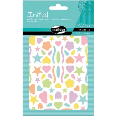 [AE046O] Initial, Sach 4 pl 10,5x16cm, Multiformes