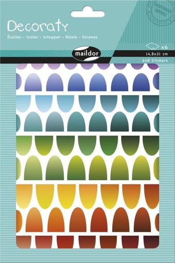 [AE164C] * Decoraty, Schubben, 6 vel