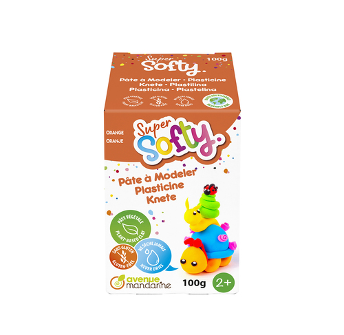 [SO0880100752C] Boîte Super Softy 100g, Orange plasticine