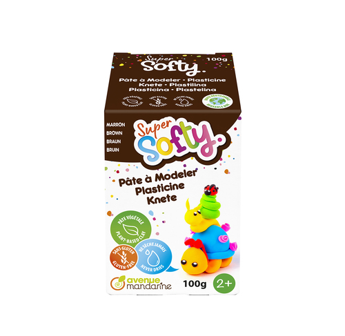 [SO0880100800C] Boîte Super Softy 100g, Marron plasticine