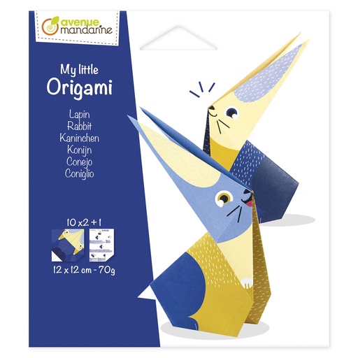 [OR507C] My little Origami, Lapin, 12 x 12 cm, 20F, 70g
