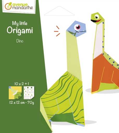 [OR517C] My little Origami, Dinosaure, 12 x 12 cm, 20F, 70g