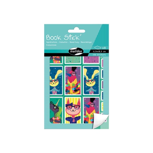 [AE112] Book Stick', Book 8 pl 11,5x18,5cm, Etiq