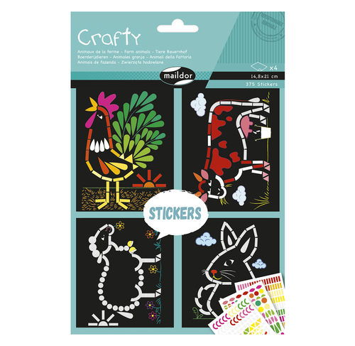 [AF036C] Crafty, 14,8x21 cm, Animaux de la ferme