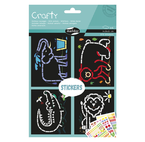 [AF037C] Crafty, 14,8x21 cm, Animaux sauvages