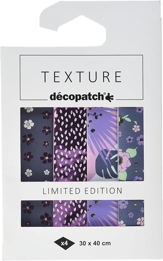 [TD893C] Assortiment 4 papiers foil FlowerTherapy