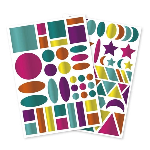 [AE167C] Baby, Sach 6 pl 14,8x21cm, Géométriques métallisées