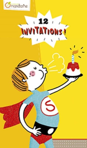 [CO142O] Cartes d’invitation, Super heros