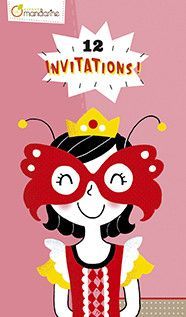 [CO144O] Cartes d’invitation, Princesses