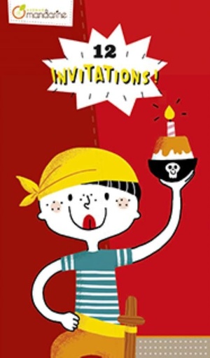 [CO145O] Uitnodigingskaarten Piraten