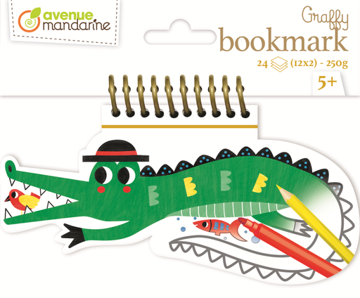 [GY116C] * Graffy Bookmarks, Croco