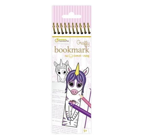 [GY144C] Graffy Bookmark, Licornes